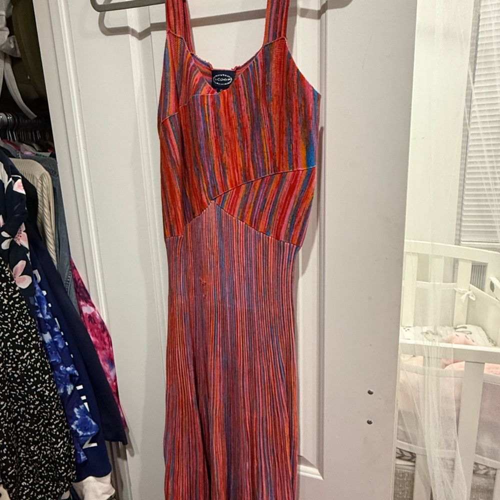 Scoop NYC Multicolor Striped Maxi Dress